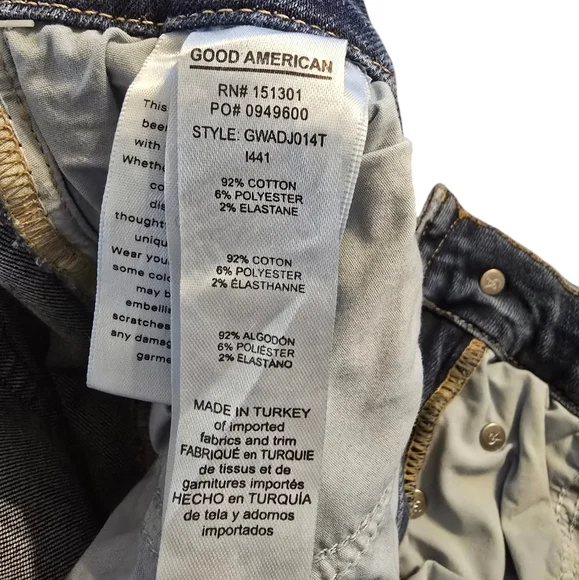 Good American Good Curve Super Compression Skinny Jeans size 18 NWT